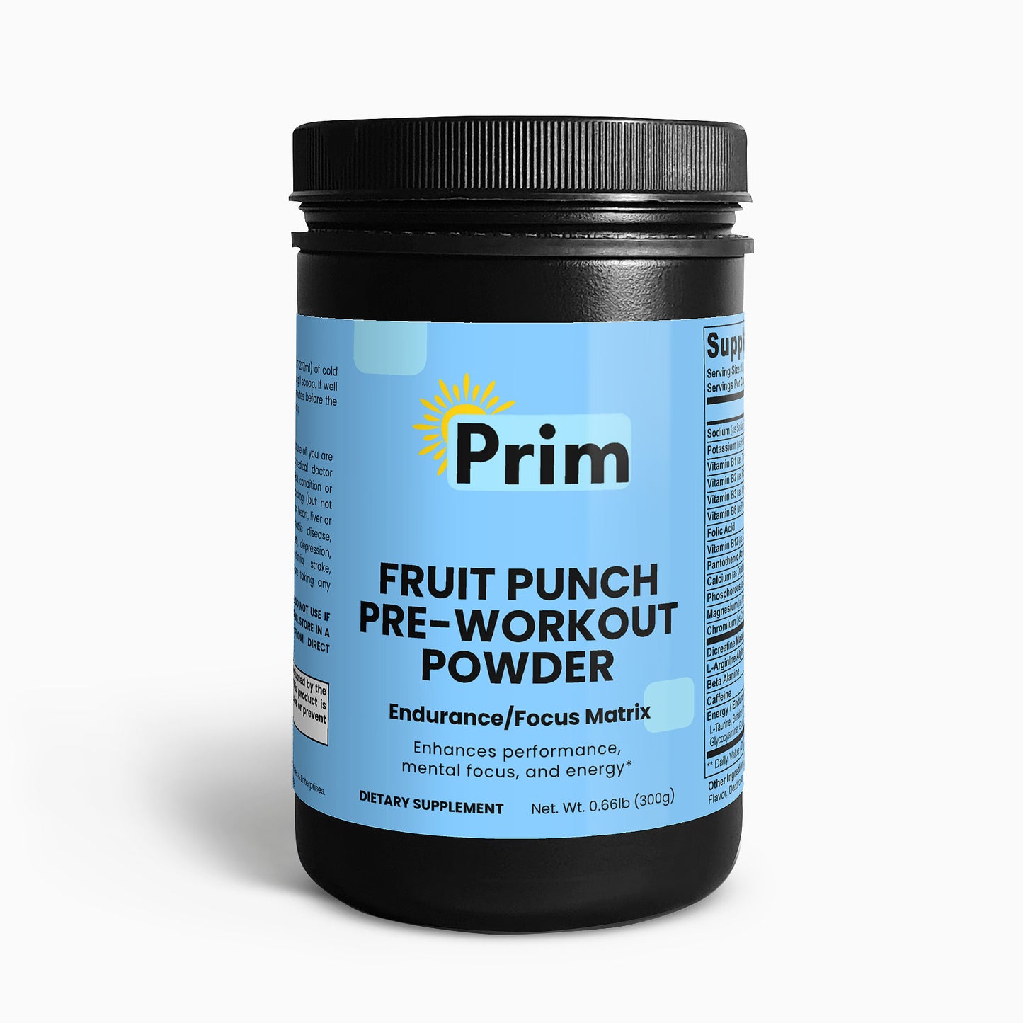 Pre-Workout Powder (Fruit Punch) Endurance/Focus Matrix